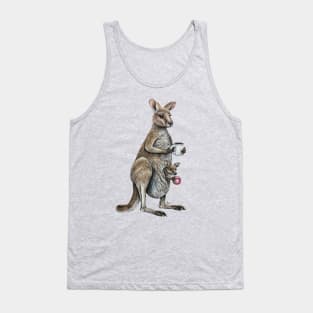 Coffee with Joey - Kangaroo Coffee Tank Top